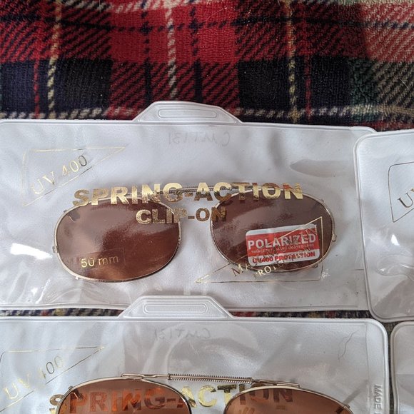 Spring - action clip-on sunglasses polarized UV 400 50mm - Picture 3 of 4